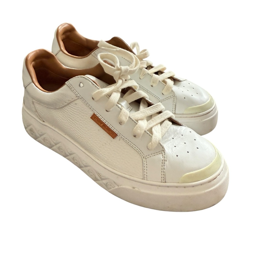 Tory Burch Ladybug sneakers. SZ 7M white - Picture 2 of 14